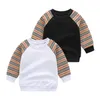 Grande qualità primavera autunno neonati maschi ragazze maglioni a righe pullover bambini felpa a maniche lunghe maglione per bambini in cotone vestiti per bambini età 1-6 anni