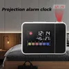 Other Clocks & Accessories Digital Projection Alarm Clock Snooze With Weather Station Date Display LED