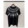 European Street Style Neil Barrett New Lightning Series T-shirt da uomo a maniche corte 100% cotone Top per donna