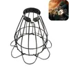 Lamp Covers & Shades Pet Heating Shade Iron Vintage Wire Cage Lampshade For Reptile Brooder Bulb Guard Amicably