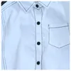 Kinderen met lange mouwen blouse katoenen shirt jongen losse lente en herfst kinderkleding P4589 210622