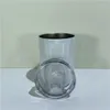 12 uncji Sublimacja Proste Glitter Glass Glass Tumbler Dwuosobowy Mur Kubki Ciężarowe Przenoszenie ciepła Butelki Ze Stali Nierdzewnej Kubki Kawowe Kubki Air A12