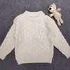 Jesienne zima sweter pullover boys dziewczynki kieszonkowe lalka na drutach sweter z długim rękawem Dzieci stereo kraciasty na swobodny skoczek 315 k2