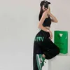 Mingliusili Koreański Styl Spodnie dresowe Summer Moda Joggers Kobiety Streetwear Casual List Drukuj wysokie spodnie talii 211112