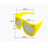 gelber Rahmen IMAX 3D-Brille polarisiertes lineares 3D-Glas für 3D-Filme