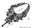 Dames Choker Sexy Big Verklaring Kralen Bloemen Waterdruppels Crystal Kettingen Hangers voor Dames Tattoo Palace Party Sieraden Geschenken GC678