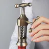 Classic Retro Wine Opener Zinc Alloy Red Wine Bottle Corkscrew Cork Puller Remover Kitchen Vintage Bronze Wine Bottle Opener 210915