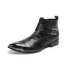 Britischer Stil Brock Carving Spitzschuh Herren Formelle Stiefel Schnalle Partykleid Schuhe Gentleman Business Stiefeletten