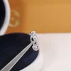 925 Sterling Silver Chain Link Ring CZ Diamond Wedding Finger Rings Hop Hip Fashion Sieraden Gift voor Women260P