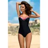 Xinxine maillot de bain une pièce Body Solide Body Body Sexy Patchwork Mujer Mujer Mujer Cuisson de bain plus Taille Maillot de bain Femmes 210324
