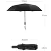 3つの折りたたみされた太陽の雨傘の女性男性の大きい強いフレームの防風防止された抗UV 8 ribs穏やかなMijia傘3色