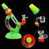 D type water pipe oil rig bong pipes Smoking Accessories Hookahs silicone hose joint accessorie