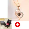 Valentine Day Party Favor Flower Jewelry Gift Rose Box Necklace Storage Wedding Valentines Birthday Artificial Eternal Jewellery WHT0228