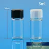 10PCS 2ml/3ml/5ml Clear Brown Small Glass Essential Oil Bottle Thin Glass Small Brown Perfume Oil Vials Sample Test Bottle