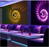 Wall Lamp RGB Spiral Sconce Lights Colorful Effect Lamps Surface Mounted Downlight with Remote for Hall KTV Bar Home Decoration