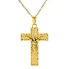 Colliers pendants Collier de chaîne transversale de mode simple pour femmes hommes luxe dames joelry joelry crucifix ornement cadeau3935489