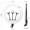 Éclairage 45cm LED Selfie RVB Ring Light avec support de trépied de 1,6 m pour YouTube VK Maquillage Vidéo Photographie colorée Lumière Photo Studio Lampe