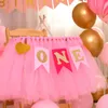 Party-Dekoration, Baby-Stuhl-Blumen-Wimpelkette, für Kinder, Geburtstagsparty, Geschlecht offenbaren, erster, 1., 2., 3., 4. Heimbedarf