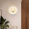 Duvar Lambası Modern Sanat Altın Boynuz LED Yatak Odası Başucu Merdiven Koridor INTERON AYDINLATMA SCONCE İç Dekorasyon Armatürü