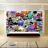 Modern Creative Art Graffiti Mural Wallpaper för barn039s vardagsrum Heminredning Anpassad storlek 3D Nonwoven Wall Paper4926879