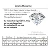 Cluster Rings Genuine 925 Silver 18k White Gold Plated D Color Moissanite Ring Briliant Cut 1 Diamond Test Passed Solitaire Stone275d