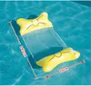 Water Parks Floating Water Hammock Float Lounger Toys Inflatable Bed Recliner Chair Sea Swimming Mattress Pool Foldable Party Toy Lounge Beds 0248