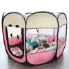 Portable Outdoor Dog Kennels Fences Corral de perros For Dogs Foldable Indoor Puppy Cats Pet Cage Octagon Fence 210915