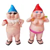 Tuin Goblin-Art Decoratie Naakte Man Vrouwen Gnomes voor Yard Outdoor Hars Ornamenten Home Indoor Standbeeld Crafts Decor 2111108