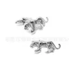 10Pairs / Lot African Animal Manschettknappar Rhino Rhinoceros Cheetah Leopard Buffalo Giraffe Lion Hippo Crocodile Cuff Links Brass HQ