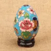 中国のクロイロンネエナメルフィリグリーカラー卵テーブル装飾装飾品ハンドメイド胎児の銅工芸品事務所家の装飾ギフト