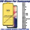 9D Tam Kapak Temperli Cam Telefon Ekran Koruyucu için Samsung Galaxy E62 F02 F02S F12 F12S F22 F41 F42 F52 F62 5G M01 Çekirdek M01S M02S M10 M10S M20 M30