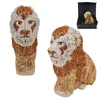 Borsa da sera Animal Designer Luxury Crystal Lion Leopard Clutch Purse Borse da donna Pochette da giorno a catena Sc911 1214