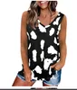 Dames Zomer Casual Tankvest Luipaard Tops Mouwloze Print Camisoles V-hals Streetwear Plus Size 210526