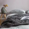 Flauschige Grobstrickdecke, handgefertigt, gedrehte Streifen, für Sofa, Bett, Sommersteppdecke, Wolldecke, warme Herbst-Fleecedecken