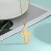 Kolye Kolye Cooltime Christian Cross kolye kadınlar erkekler Doğu Ortodoks Sırp altın renkli gümüş takı Noel hediyesi195g