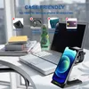 3 в 1 Wireless Charger Stand для iPhone 12mini 11 XS X 15W быстрая зарядка индукционных зарядных устройств Fit Apple Watch 6 SE 5 4 Airpods Pro Samsung Xiaomi мобильный телефон