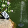 Moda energía solar fuente de agua bomba pájaro estanque flotante jardín decoración con 7 boquillas 210713
