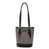 Torba do haftu na ramię Worka w kratkę Bucket Burda Duża Houndstooth Capacidring CJDCJJ