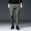 Mingyu бренд осенние мужские повседневные брюки мужские труслики стройная подходящая работа упругая талия черный зеленый серый свет бега трусных брюк мужчина 28-38 211108