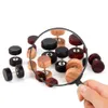 1 PC Fashion Natural Wooden Ear Studs inkomsten voor vrouwen Men Wood Round Dumbbell Piercing Punk Earrings Stud2097027