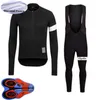 RAPHA Team hiver cyclisme Jersey Set hommes polaire thermique à manches longues chemises pantalons à bretelles Kits vêtements de vélo de montagne costumes de sport de vélo de course 240327