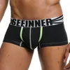 Underpants moda underwears boxers shorts para homens sexy respirável gay pênis bolsa homens boxeador macio calcinha macia