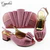 Dress Shoes Amazing Wine Sandal With Purse Set Nice And Bag Stones MM1093 Heel Height 5.8cm