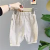 Ragazze in stile coreano a strisce pantaloni casual per neonati Baby Boys cotone Pantaloni in cotone All-Match 1-6 anni Abbigliamento per bambini 210508
