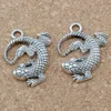 50Pcs Antique Silver Zinc Alloy Lizard Animal Charms Pendants For Jewelry Making Bracelet Necklace Findings 27X31mm A-129