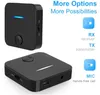 B3 B5 Bluetooth Receiver Transmitter Handsfree Calling Adapter 2 in1 AUX TX RX Wireless Audio Music Dongle for TV PC Speaker