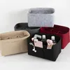 Vilten doek insteektas organizer make-up voor handtas reizen draagbare binnentas geschikt voor verschillende merken tassen Storage229F