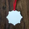 FedEx Blank SubliMation Metal Christmas Ornaments Heat Transfer Printing Xmas Favor Hanging Decorations Tree Star Ghost Round Shaped 2 Sides Festival Pendants DIY