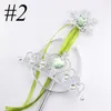 Schneeflockenband Zauberstäbe Krone 2-teiliges Set Feenstab Mädchen Weihnachtsfeier Schneeflocke Edelsteinstäbe Zauberstäbe Stirnband Prinzessin Krone Tiara