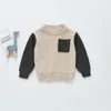 ZHBB Baby Kids Pullover Autumn Winter Girl Boy Knitted Sweater Casual Tops Warm Clothes